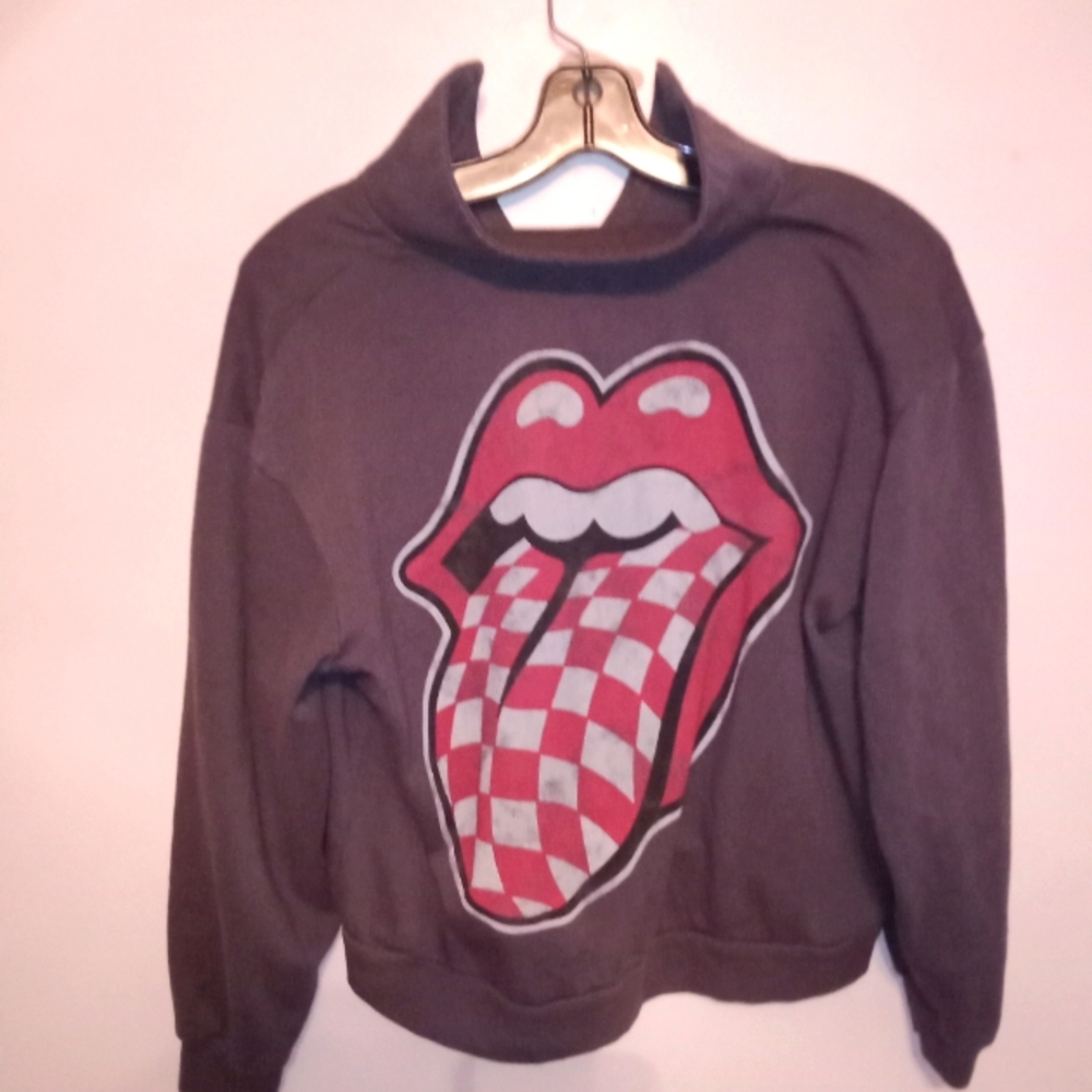 The rolling Stones women's weathered sweatshirt size small.